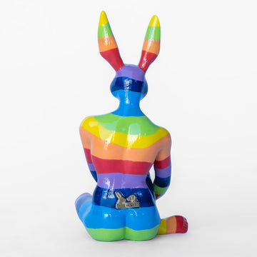 Rainbow Rabbitwoman (Resin Sculpture)