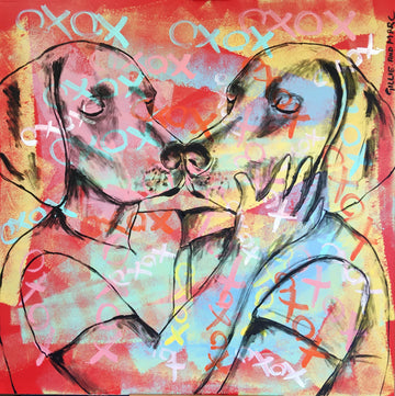 They were destined to be married from the day they met (Original Painting)