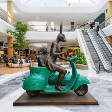 Together Forever on Wheels (Bronze Sculpture)