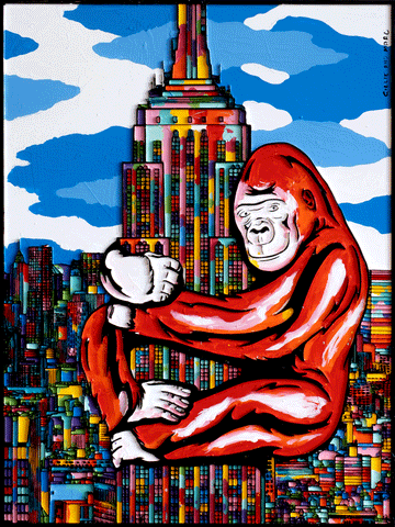 He loved New York and New York loved him (Original Painting)