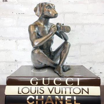 He Loved Taking Black and White as It Was More Artistic (Bronze Sculpture)