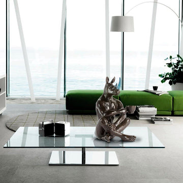 He Only Drank Long Blacks - Sometimes Up to 5 a Day (Bronze Sculpture)