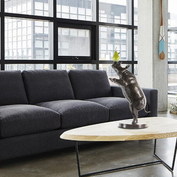 He Was a Rhino of Many Talents and Loved Pears (Bronze Sculpture)