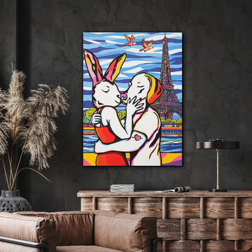 In Love in Paris (Original Painting)