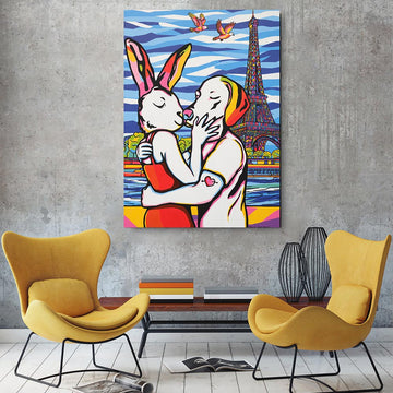 In Love in Paris (Original Painting)