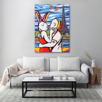 In Love in Paris (Original Painting)