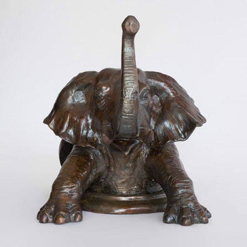 Come Out Now, Elephant (Bronze Sculpture, Small)