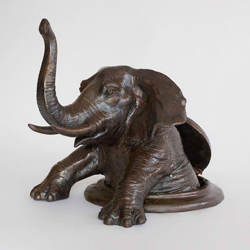 Come Out Now, Elephant (Bronze Sculpture, Small)