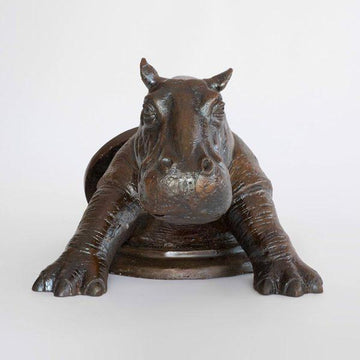 Come out now, Hippo (Bronze Sculpture, Small)