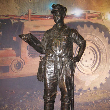 Miner (Bronze Sculpture)