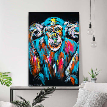 Ola the Chimp was not Listening (Original Painting)