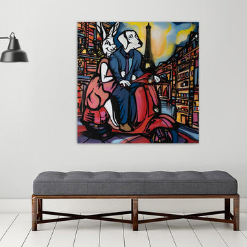 They Found Each Other in Paris (Original Painting)