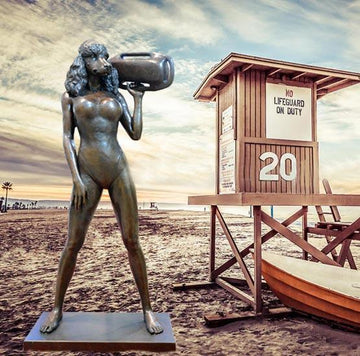 The Celebrity Animal - Pamela Poodle Anderson (Bronze Sculpture)