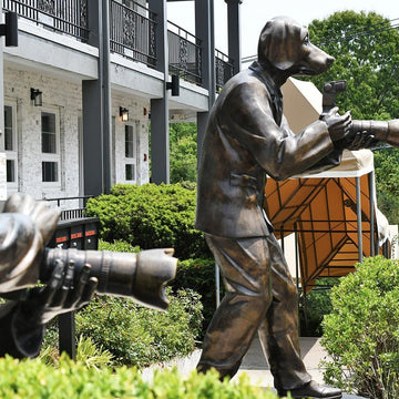 Paparazzi Pack (Bronze Sculpture)