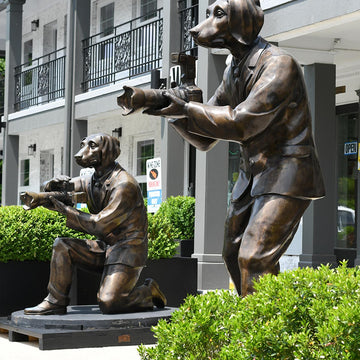 Paparazzi Pack (Bronze Sculpture)