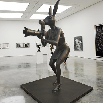Paparazzi City Rabbitwoman (Bronze Sculpture)