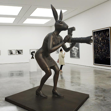 Paparazzi City Rabbitwoman (Bronze Sculpture)