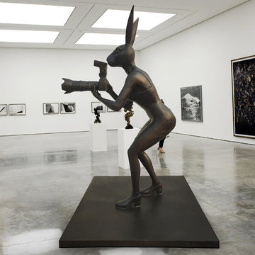 Paparazzi City Rabbitwoman (Bronze Sculpture)