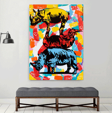 They Had a Friendship That Would Never Be Broken (Original Painting)