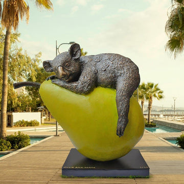 Koalas Will Pear for Life and Love (Bronze Sculpture)