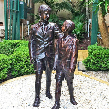 School Boys (Bronze Sculpture)