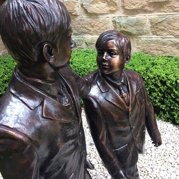 School Boys (Bronze Sculpture)