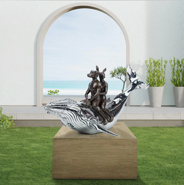 They Had a Great whale of a Time (Bronze Sculpture)
