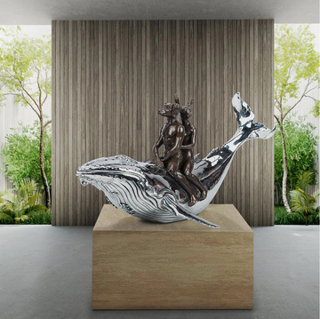 They Had a Great whale of a Time (Bronze Sculpture)