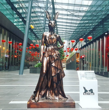 Angelina Rabbitgirl (Bronze Sculpture)