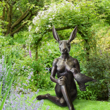 She Thought They Were Unusual Friends (Bronze Sculpture)