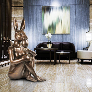 She Loved Her Fruity Wine (Bronze Sculpture)