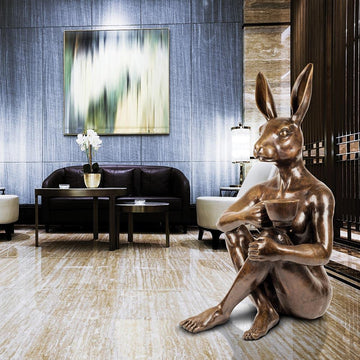 She Loved Her Soy Cappucino (Bronze Sculpture)