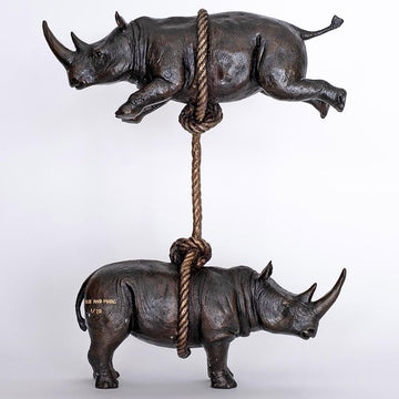 We will support each other (Bronze Sculpture)