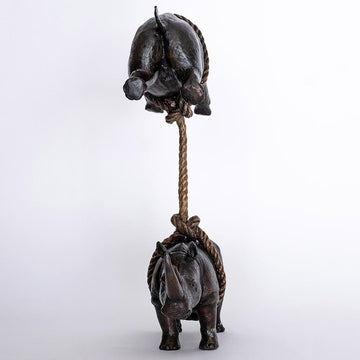 We will support each other (Bronze Sculpture)