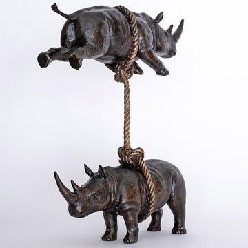 We will support each other (Bronze Sculpture)