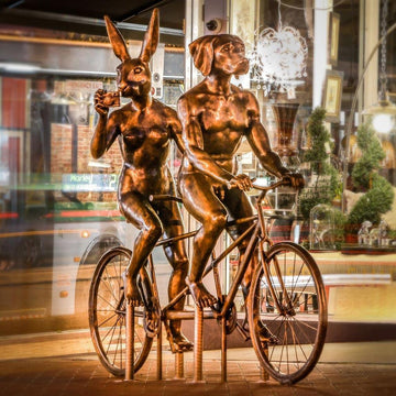 Tandem Riders (Bronze Sculpture)