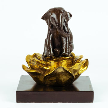 The Elephant Was in Golden Bloom (Bronze Sculpture, Small)
