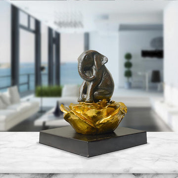 The Elephant Was in Golden Bloom (Bronze Sculpture, Small)