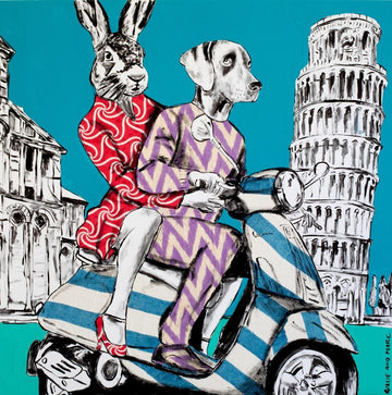 They had the Italian experience (Original Painting)