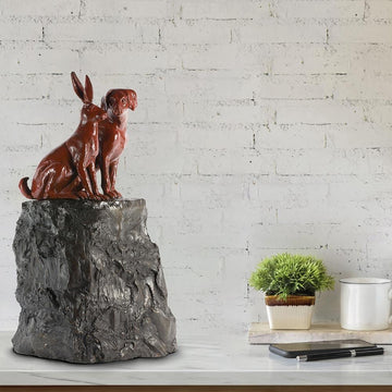 They Loved Being on Top of the World Seeing Things No One Else Could (Bronze Sculpture)