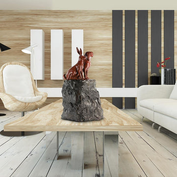 They Loved Being on Top of the World Seeing Things No One Else Could (Bronze Sculpture)