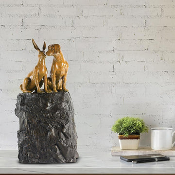 They Loved Being on Top of the World Seeing Things No One Else Could (Bronze Sculpture)