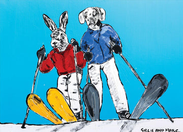 They loved skiing Thredbo almost as much as they loved each other (Original Painting)