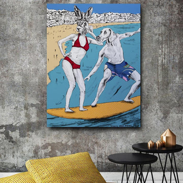 They surfed Bondi (Original Painting)