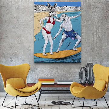 They surfed Bondi (Original Painting)