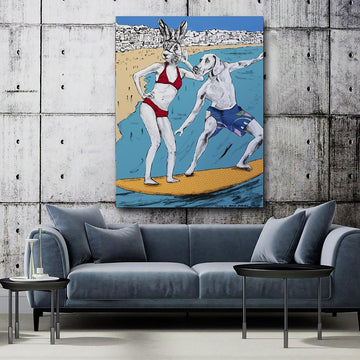 They surfed Bondi (Original Painting)
