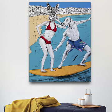 They surfed Bondi (Original Painting)