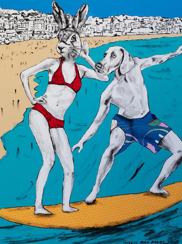 They surfed Bondi (Original Painting)