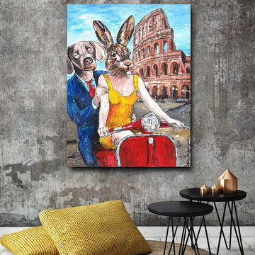 They thought all roads lead to Rome (Original Painting)