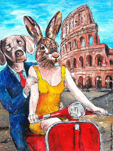 They thought all roads lead to Rome (Original Painting)